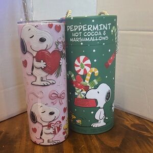 Snoopy Valentine's Tumbler and Peppermint Cocoa Set